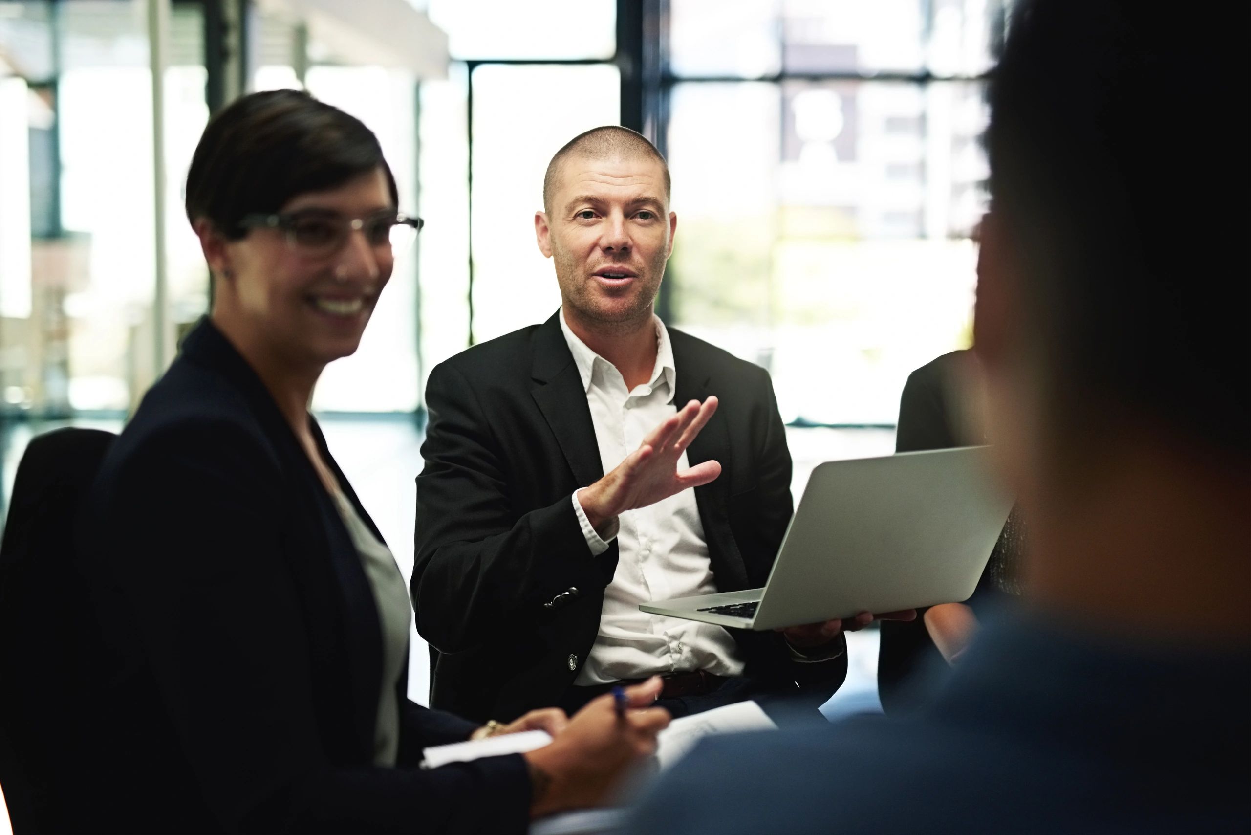 Business professional in a meeting